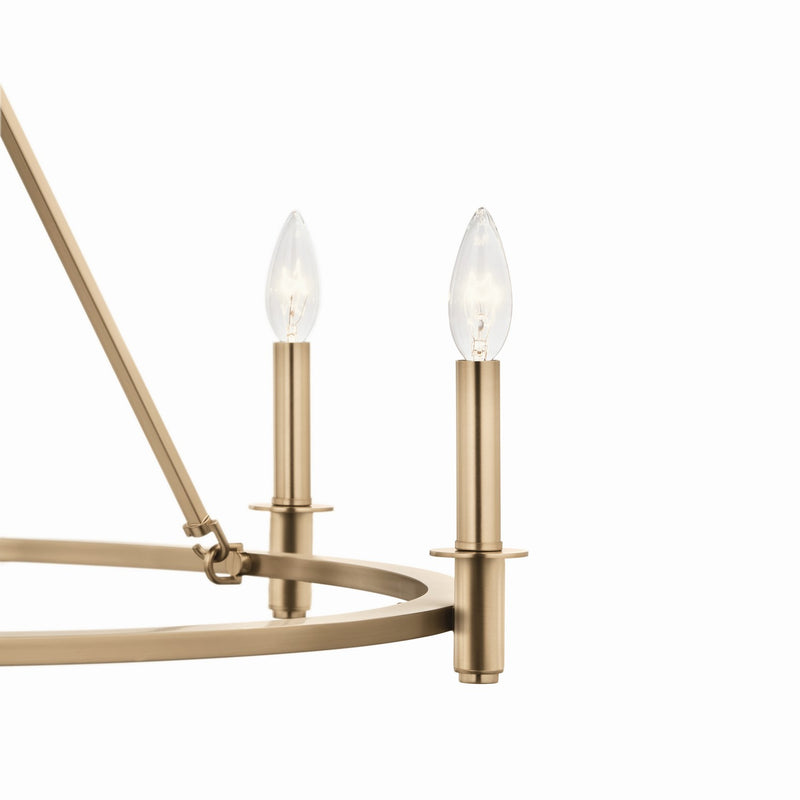 Kichler 52705CPZ Six Light Chandelier, Champagne Bronze (4)