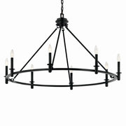 Kichler 52706BK Eight Light Chandelier, Black (2)
