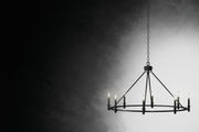 Kichler 52706BK Eight Light Chandelier, Black (5)