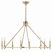 Kichler 52706CPZ Eight Light Chandelier, Champagne Bronze (2)