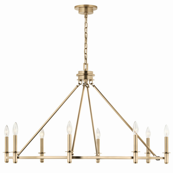Kichler 52706CPZ Eight Light Chandelier, Champagne Bronze (2)