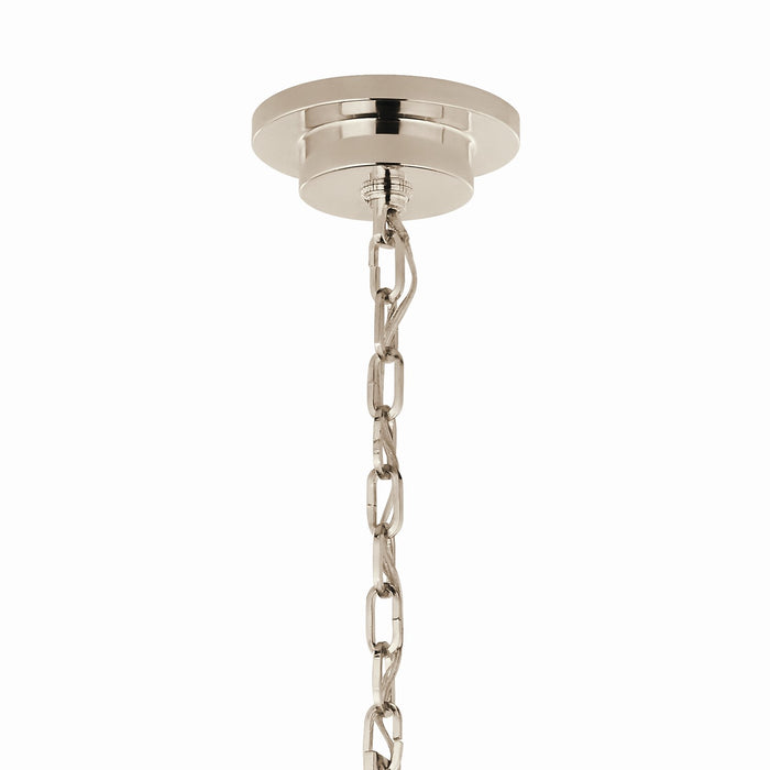 Kichler 52706PN Eight Light Chandelier, Polished Nickel (2)