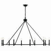 Kichler 52707BK Ten Light Chandelier, Black (2)