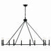 Kichler 52707BK Ten Light Chandelier, Black (2)