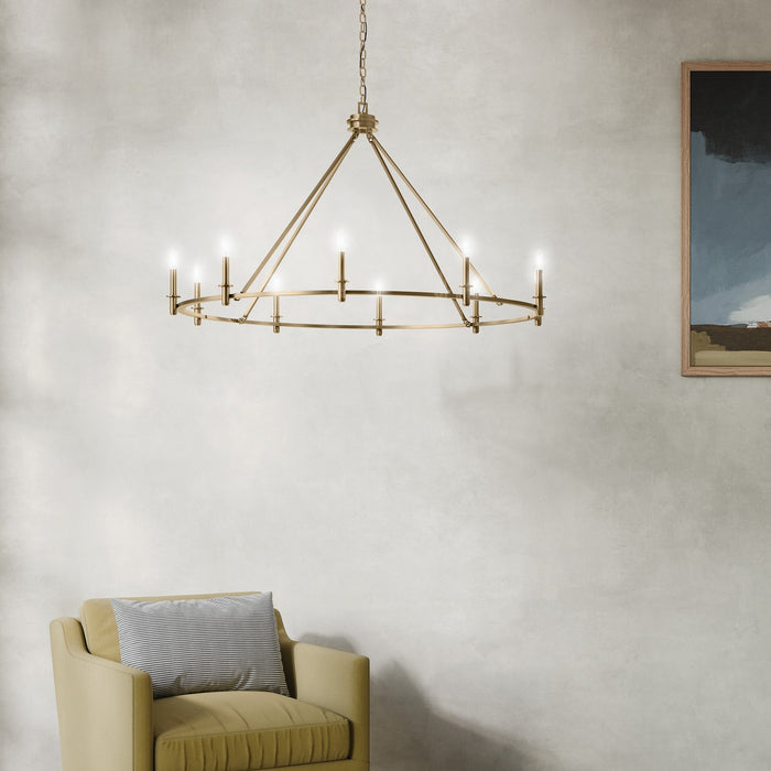 Kichler 52707CPZ Ten Light Chandelier, Champagne Bronze (6)