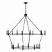 Kichler 52708BK 18 Light Chandelier, Black (2)