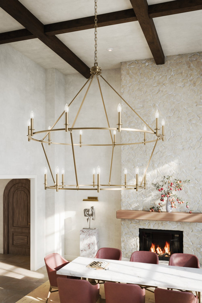 Kichler 52708CPZ 18 Light Chandelier, Champagne Bronze (5)