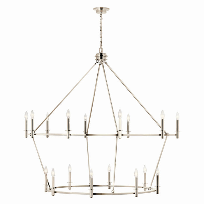 Kichler 52708PN 18 Light Chandelier, Polished Nickel (2)