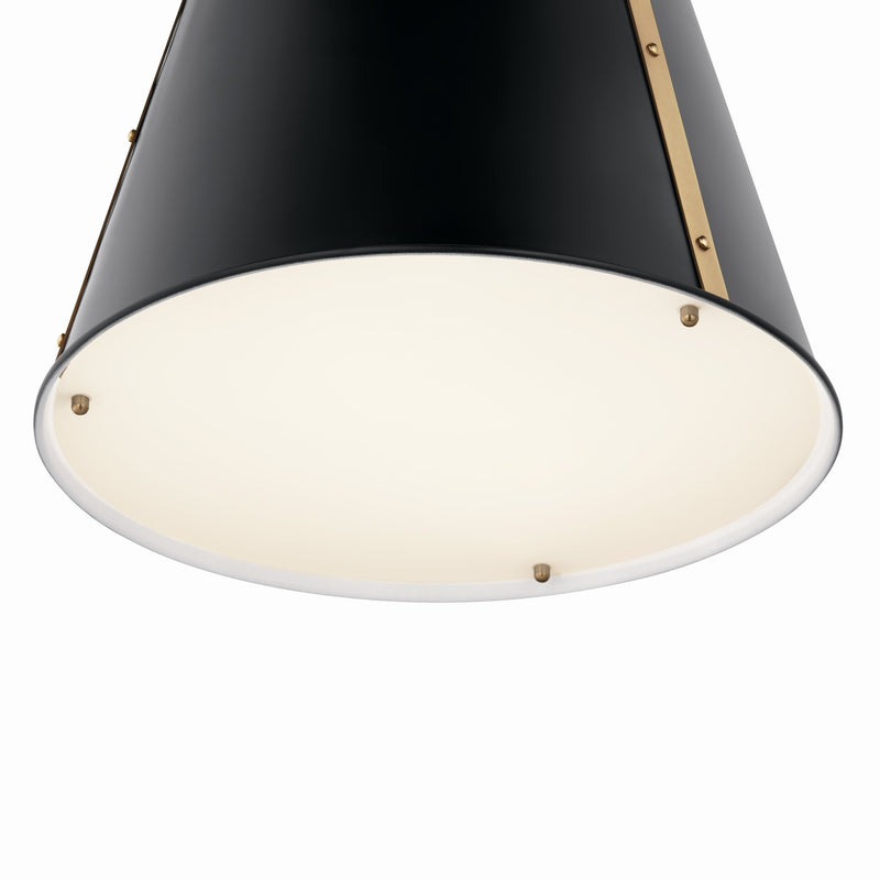 Kichler 52710BK One Light Pendant, Black (4)