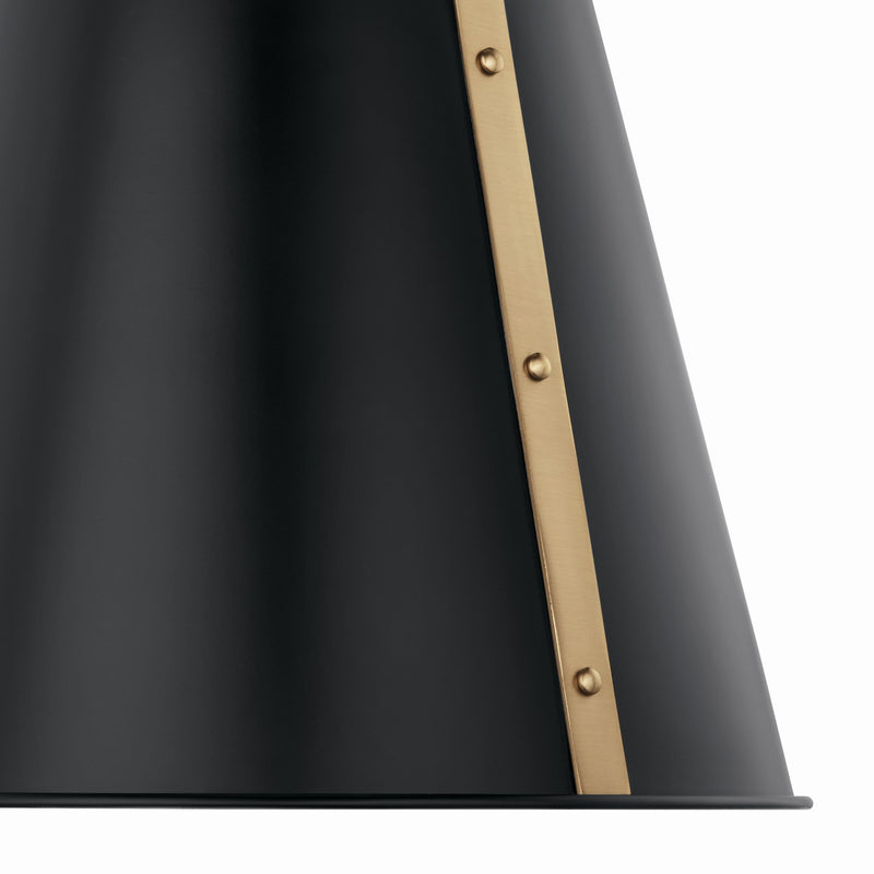 Kichler 52710BK One Light Pendant, Black (5)
