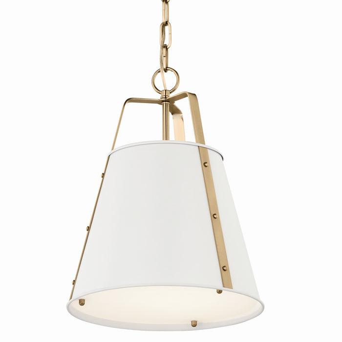 Kichler 52710WH One Light Pendant, White (2)
