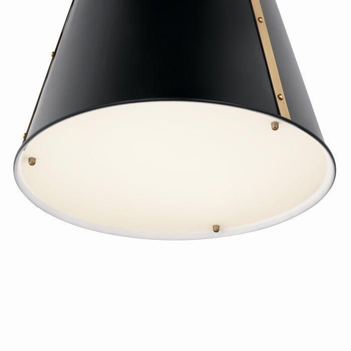 Kichler 52711BK Two Light Pendant, Black (4)