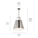 Kichler 52711CLP Two Light Pendant, Classic Pewter (5)