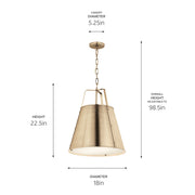 Kichler 52711CPZ Two Light Pendant, Champagne Bronze (5)