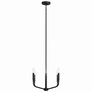 Kichler 52716BK Four Light Chandelier/Semi Flush Mount, Black (4)