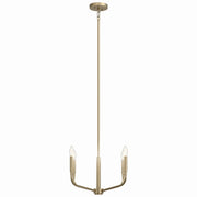 Kichler 52716CPZ Four Light Chandelier/Semi Flush Mount, Champagne Bronze (2)