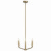 Kichler 52716CPZ Four Light Chandelier/Semi Flush Mount, Champagne Bronze (2)