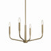Kichler 52716CPZ Four Light Chandelier/Semi Flush Mount, Champagne Bronze (3)