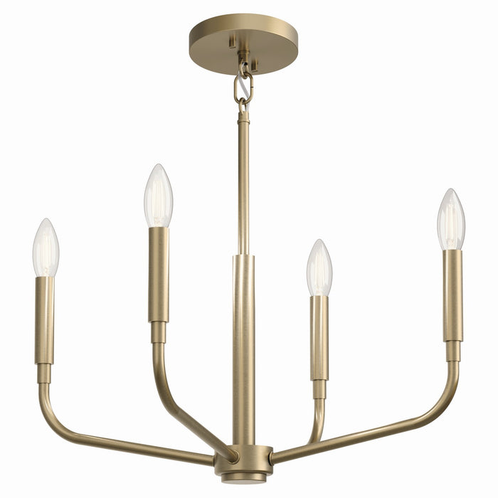 Kichler 52716CPZ Four Light Chandelier/Semi Flush Mount, Champagne Bronze (5)