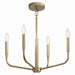 Kichler 52716CPZ Four Light Chandelier/Semi Flush Mount, Champagne Bronze (5)