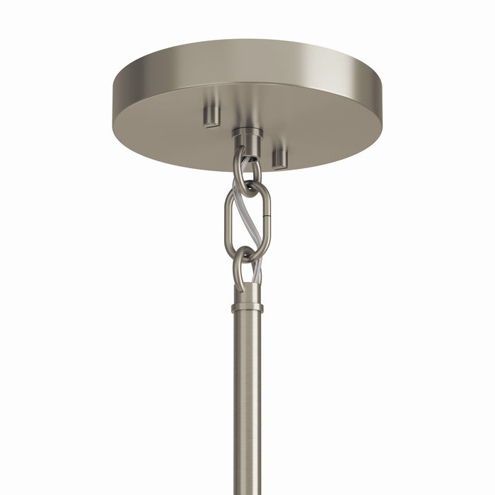 Kichler 52716NI Four Light Chandelier/Semi Flush Mount, Brushed Nickel (3)