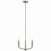 Kichler 52716NI Four Light Chandelier/Semi Flush Mount, Brushed Nickel (4)