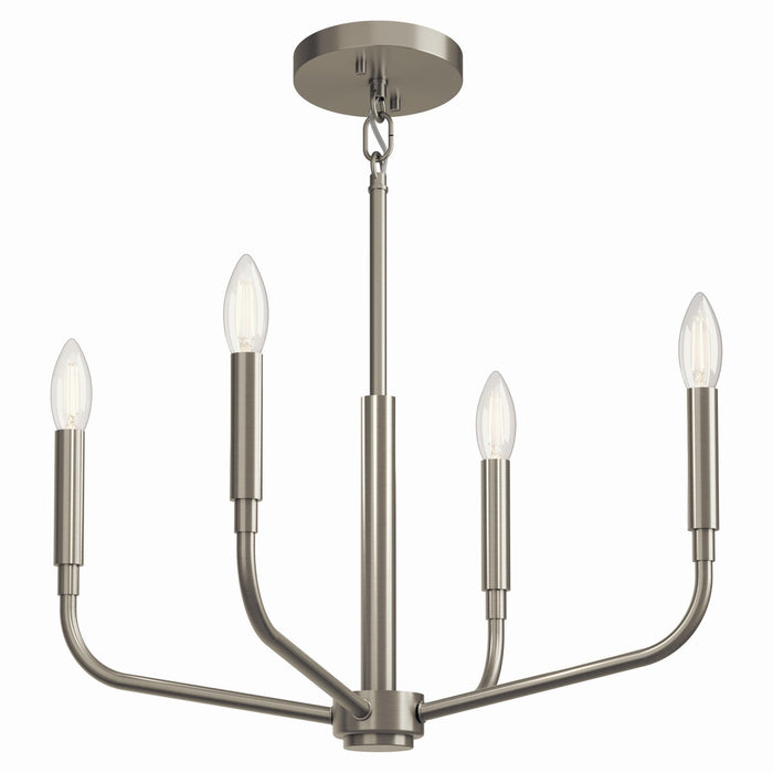Kichler 52716NI Four Light Chandelier/Semi Flush Mount, Brushed Nickel (6)