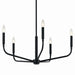 Kichler 52717BK Five Light Chandelier, Black (2)