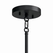Kichler 52717BK Five Light Chandelier, Black (3)