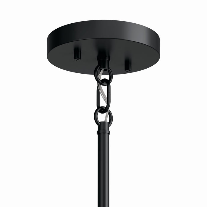 Kichler 52717BK Five Light Chandelier, Black (3)