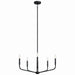 Kichler 52717BK Five Light Chandelier, Black (4)