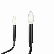 Kichler 52717BK Five Light Chandelier, Black (5)