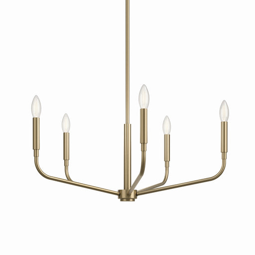 Kichler 52717CPZ Five Light Chandelier, Champagne Bronze (2)