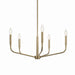 Kichler 52717CPZ Five Light Chandelier, Champagne Bronze (2)