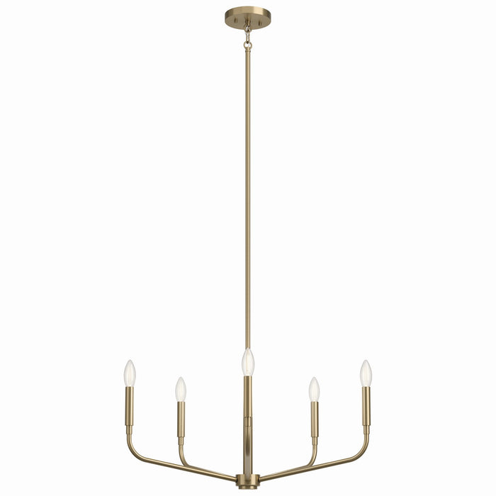Kichler 52717CPZ Five Light Chandelier, Champagne Bronze (4)
