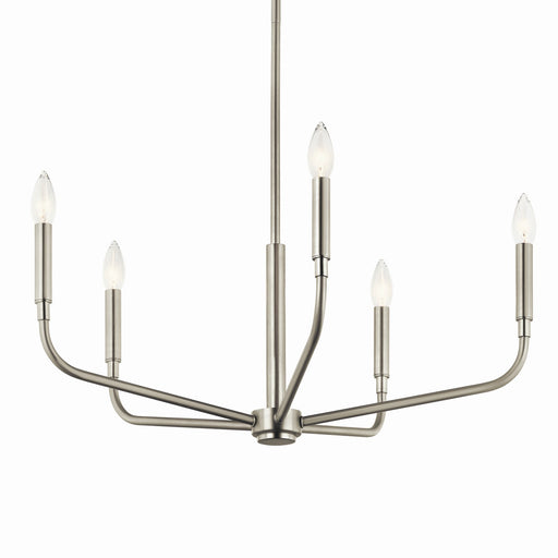 Kichler 52717NI Five Light Chandelier, Brushed Nickel (2)