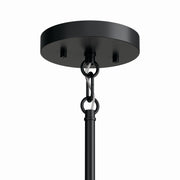 Kichler 52718BK Six Light Chandelier, Black (3)