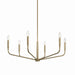 Kichler 52718CPZ Six Light Chandelier, Champagne Bronze (2)