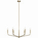 Kichler 52718CPZ Six Light Chandelier, Champagne Bronze (4)