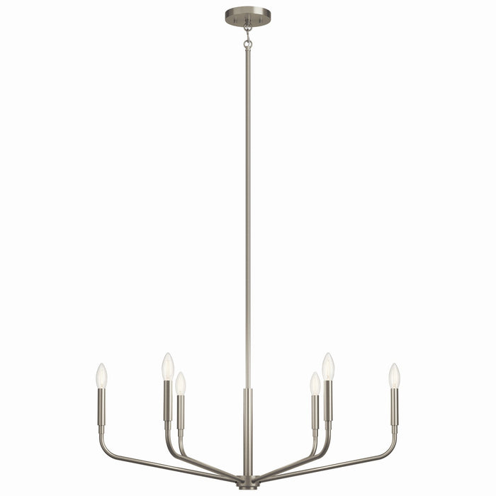 Kichler 52718NI Six Light Chandelier, Brushed Nickel (4)