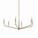 Kichler 52719CPZ Six Light Chandelier, Champagne Bronze (2)