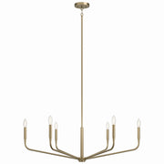 Kichler 52719CPZ Six Light Chandelier, Champagne Bronze (4)