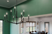 Kichler 52720BK Nine Light Chandelier, Black (6)