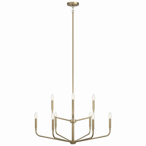 Kichler 52720CPZ Nine Light Chandelier, Champagne Bronze (2)