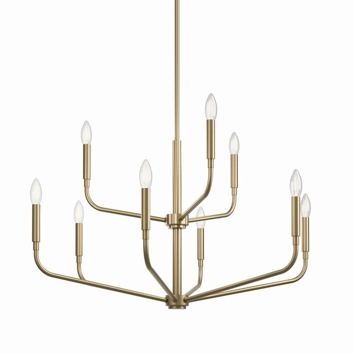 Kichler 52720CPZ Nine Light Chandelier, Champagne Bronze (3)