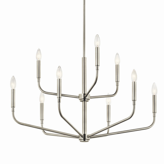 Kichler 52720NI Nine Light Chandelier, Brushed Nickel (3)