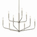 Kichler 52720NI Nine Light Chandelier, Brushed Nickel (3)
