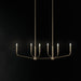 Kichler 52721CPZ Six Light Linear Chandelier, Champagne Bronze (6)