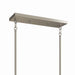 Kichler 52721NI Six Light Linear Chandelier, Brushed Nickel (4)