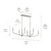 Kichler 52721NI Six Light Linear Chandelier, Brushed Nickel (6)